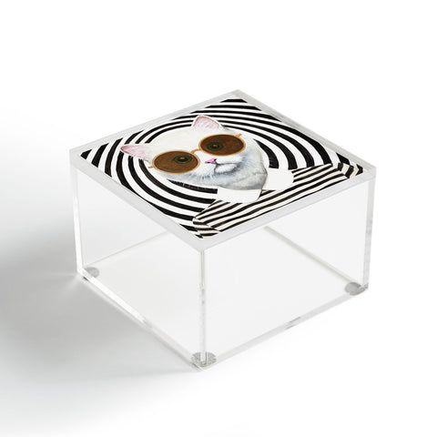 Coco de Paris Stripy Cat Acrylic Box
