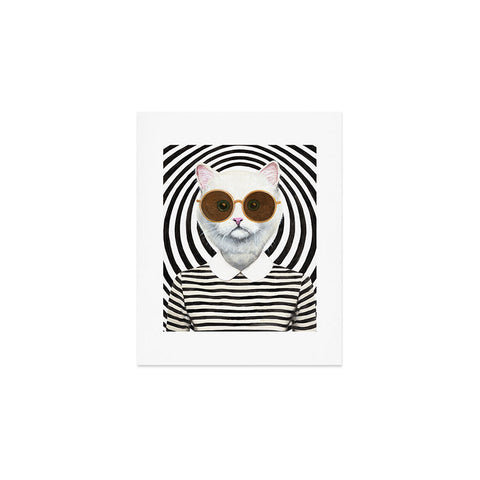 Coco de Paris Stripy Cat Art Print