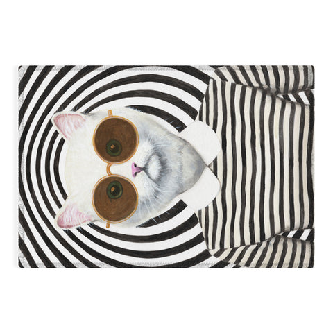 Coco de Paris Stripy Cat Outdoor Rug