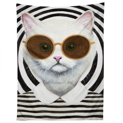 Coco de Paris Stripy Cat Tapestry
