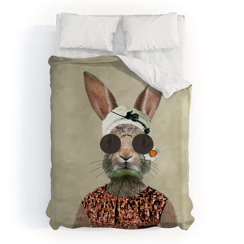 Coco de Paris Vintage Lady Rabbit Duvet Cover
