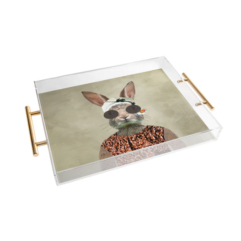 Coco de Paris Vintage Lady Rabbit Acrylic Tray