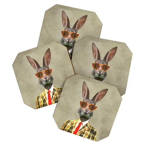 Coco de Paris Vintage Mister Rabbit Coaster Set