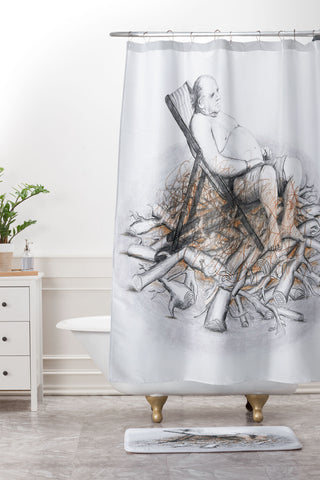 Coco de Paris Why was I born Shower Curtain And Mat