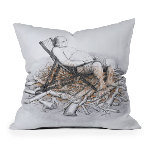 Coco de Paris Why was I born Throw Pillow