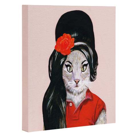 Coco de Paris Winehouse Cat Art Canvas