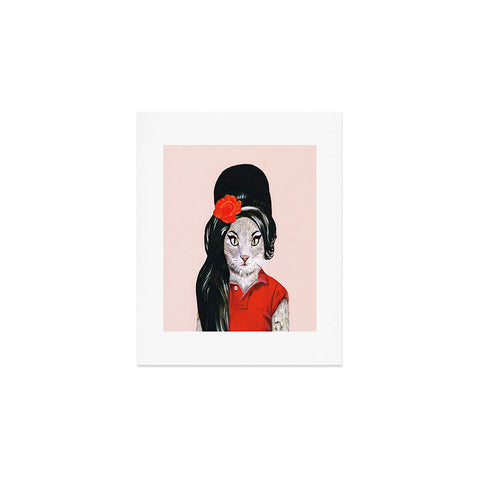 Coco de Paris Winehouse Cat Art Print