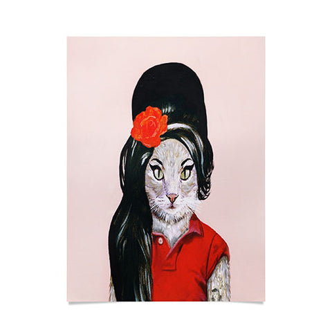 Coco de Paris Winehouse Cat Poster