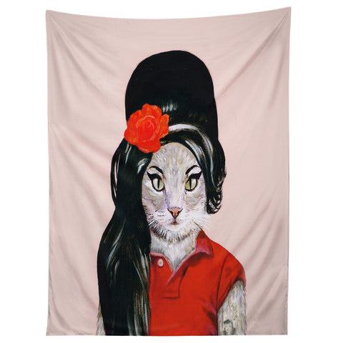 Coco de Paris Winehouse Cat Tapestry