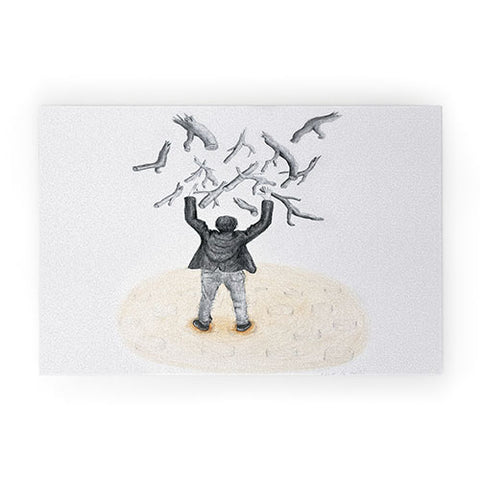 Coco de Paris Wood in the sky Welcome Mat