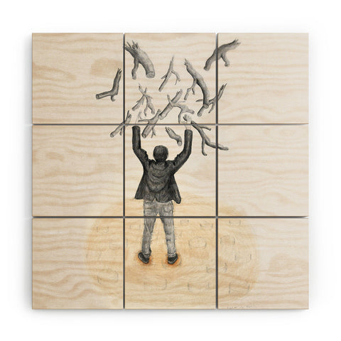 Coco de Paris Wood in the sky Wood Wall Mural
