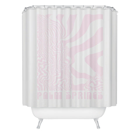 Coco Stardust Palm Springs Topogroovy Shower Curtain