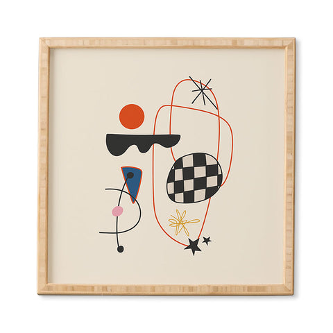 Cocoon Design Abstract Eclectic Colorful Framed Wall Art