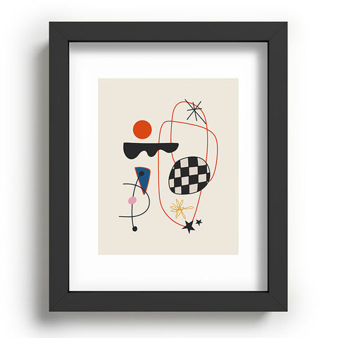 Cocoon Design Abstract Eclectic Colorful Recessed Framing Rectangle