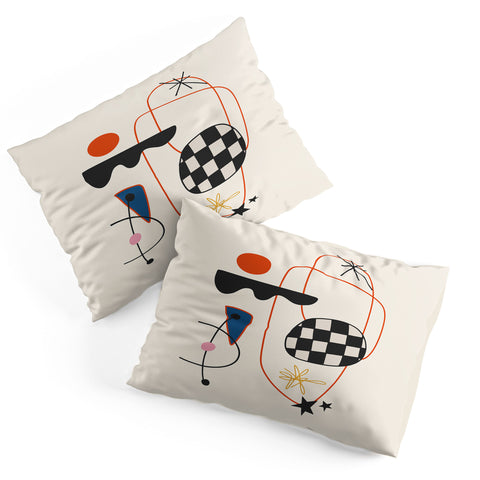 Cocoon Design Abstract Eclectic Colorful Pillow Shams