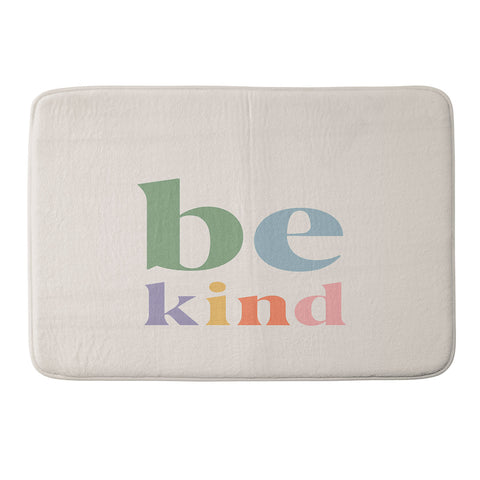 Cocoon Design Be Kind Inspirational Quote Memory Foam Bath Mat
