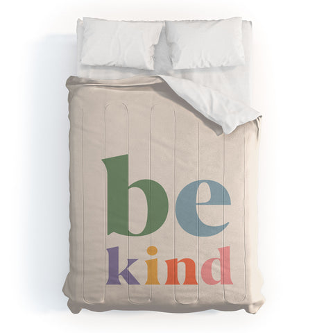 Cocoon Design Be Kind Inspirational Quote Comforter
