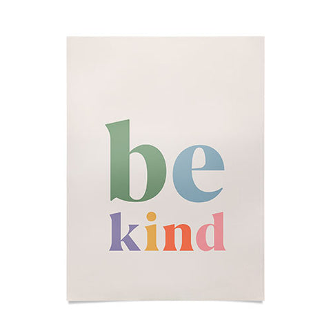 Cocoon Design Be Kind Inspirational Quote Poster