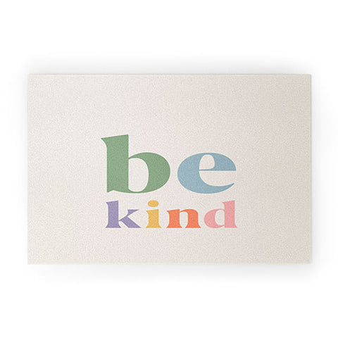 Cocoon Design Be Kind Inspirational Quote Welcome Mat