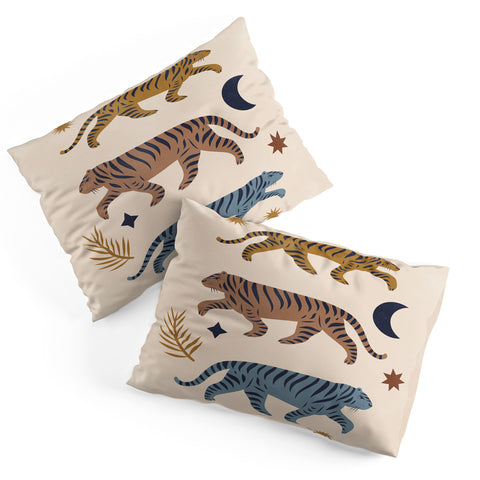 Cocoon Design Celestial Tigers with Moon Pillow Shams