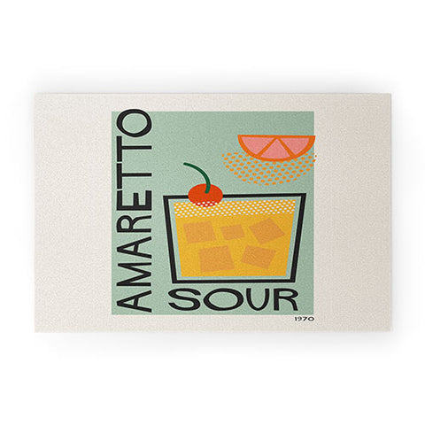 Cocoon Design Colorful Mid Century Modern Cocktail Welcome Mat