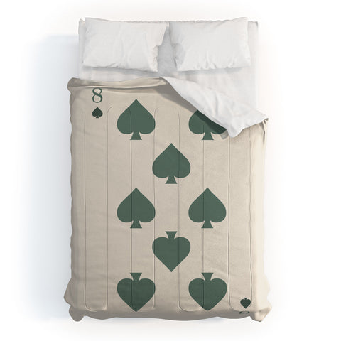 Cocoon Design Eight of Spades Playing Card Sage Comforter