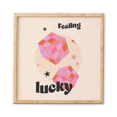 Cocoon Design Feeling Lucky Funky Groovy Framed Wall Art
