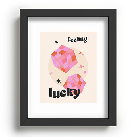 Cocoon Design Feeling Lucky Funky Groovy Recessed Framing Rectangle