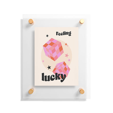 Cocoon Design Feeling Lucky Funky Groovy Floating Acrylic Print
