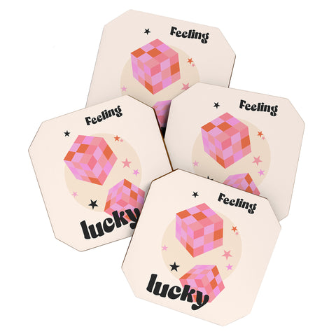 Cocoon Design Feeling Lucky Funky Groovy Coaster Set