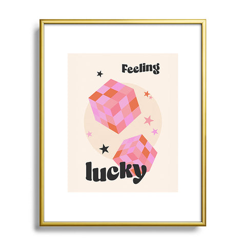 Cocoon Design Feeling Lucky Funky Groovy Metal Framed Art Print