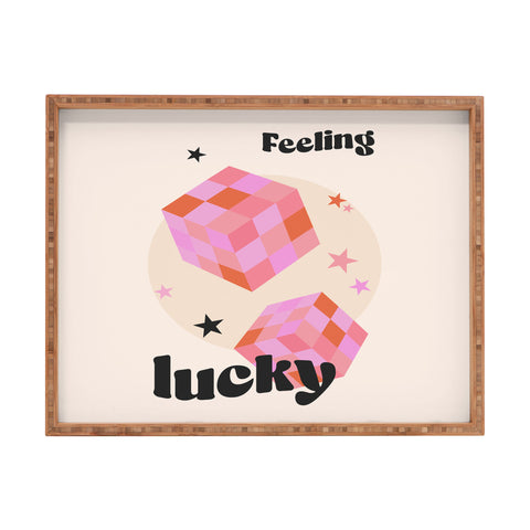Cocoon Design Feeling Lucky Funky Groovy Rectangular Tray