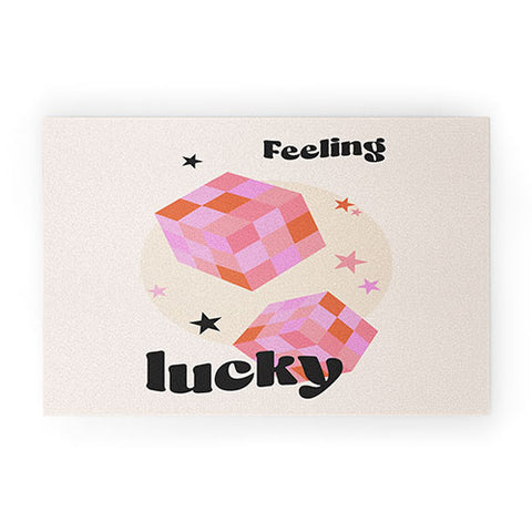 Cocoon Design Feeling Lucky Funky Groovy Welcome Mat