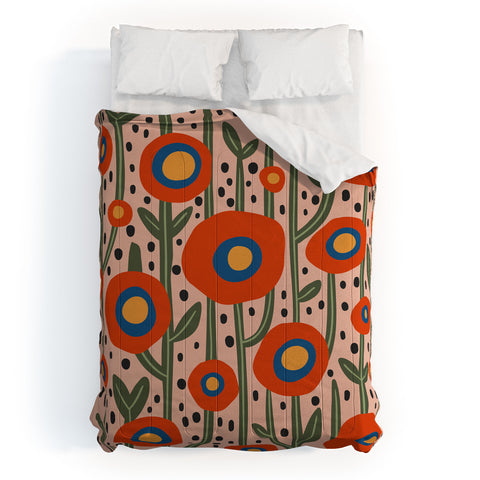 Cocoon Design Flower Market Amsterdam Abstract Comforter