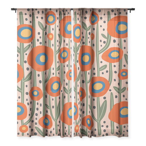 Cocoon Design Flower Market Amsterdam Abstract Sheer Non Repeat