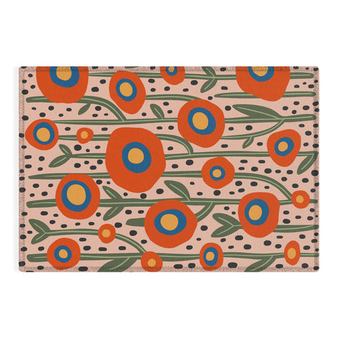 Cocoon Design Flower Market Amsterdam Abstract Outdoor Rug