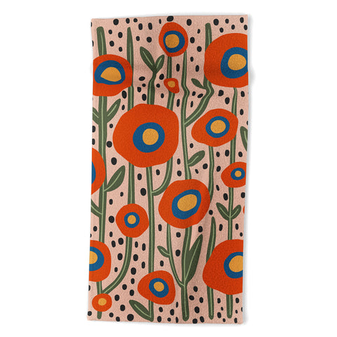 Cocoon Design Flower Market Amsterdam Abstract Beach Towel