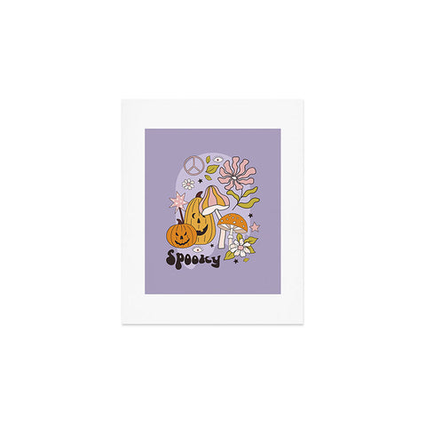 Cocoon Design Hippie Groovy Halloween Print Art Print