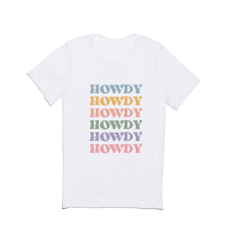 Cocoon Design Howdy Colorful Retro Quote Classic T-shirt