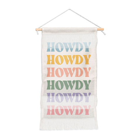 Cocoon Design Howdy Colorful Retro Quote Wall Hanging Portrait