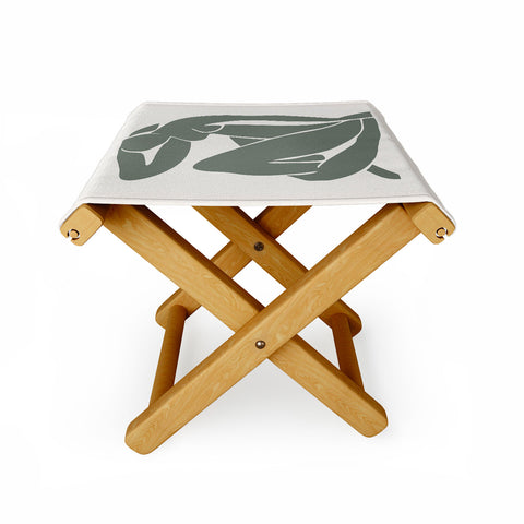Cocoon Design Matisse Woman Nude Sage Green Folding Stool