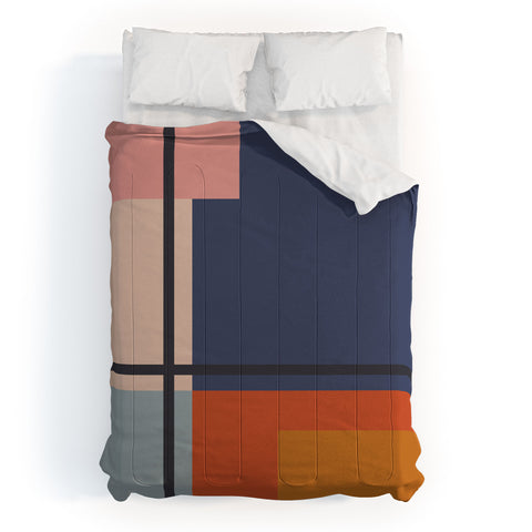 Cocoon Design Mid Century Modern Retro Color Comforter