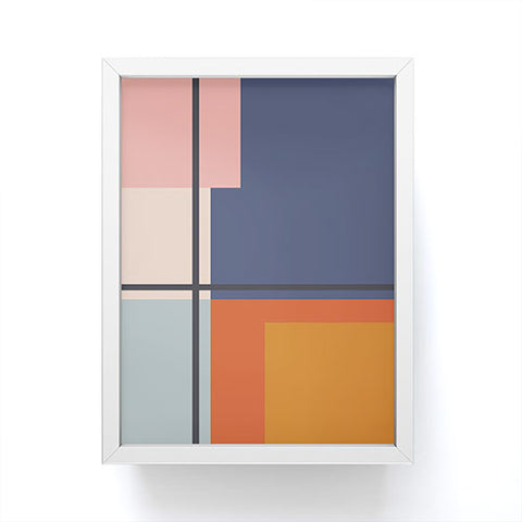 Cocoon Design Mid Century Modern Retro Color Framed Mini Art Print