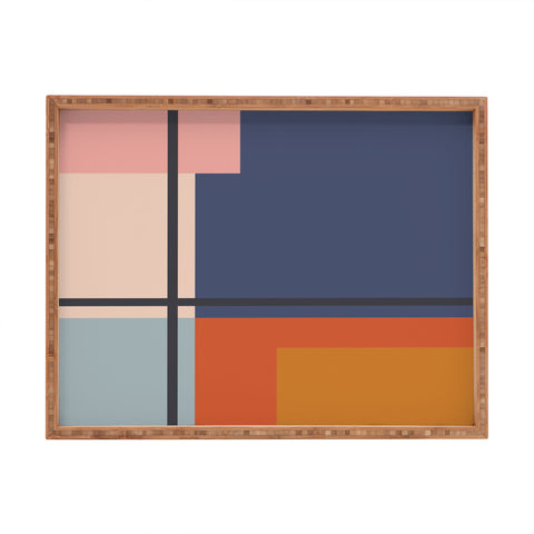 Cocoon Design Mid Century Modern Retro Color Rectangular Tray