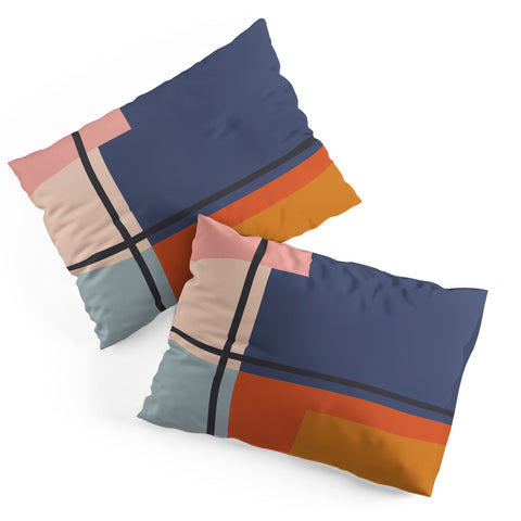 Cocoon Design Mid Century Modern Retro Color Pillow Shams