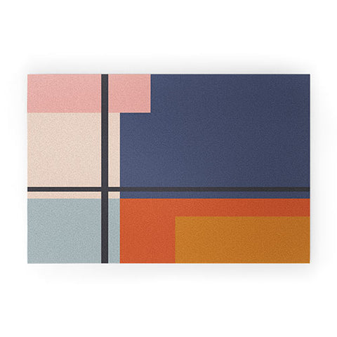 Cocoon Design Mid Century Modern Retro Color Welcome Mat