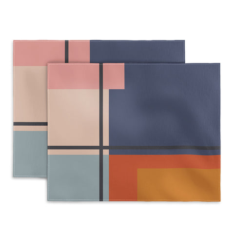 Cocoon Design Mid Century Modern Retro Color Placemat