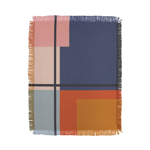 Cocoon Design Mid Century Modern Retro Color Throw Blanket