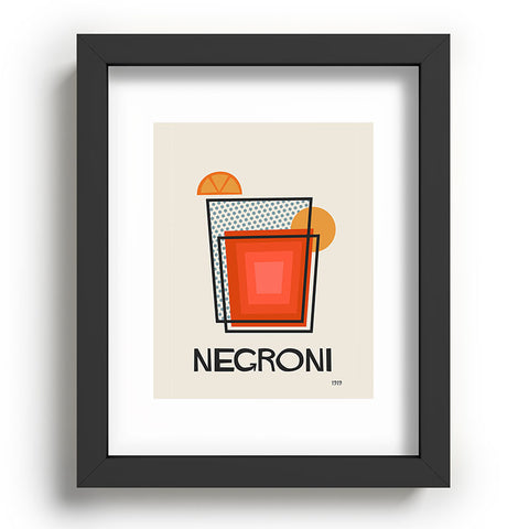 Cocoon Design Negroni Minimalist Mid Century Recessed Framing Rectangle