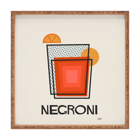 Cocoon Design Negroni Minimalist Mid Century Square Tray